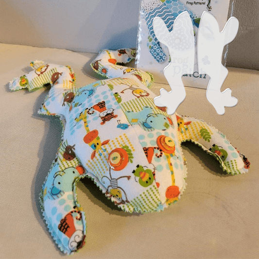 Stuffed Frog Toy Sewing Template Ruler Set - With Instructions