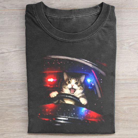 Vintage Cat Memes Graphic T-shirt
