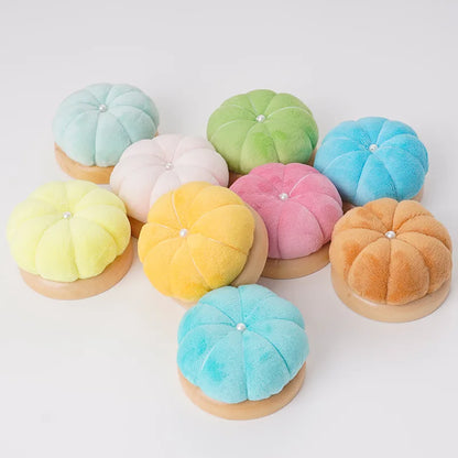 Wooden Pumpkin Pin Cushion