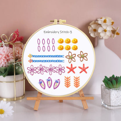 Beginner Kit for Embroidery Stitches