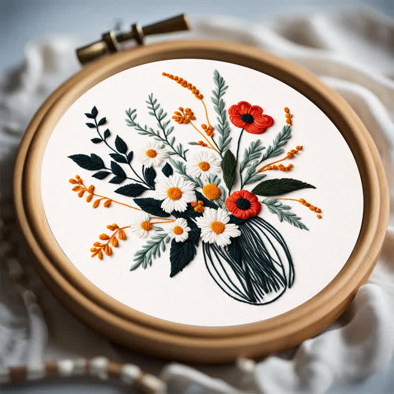 Rubbyoo Embroidery Kit - Plants