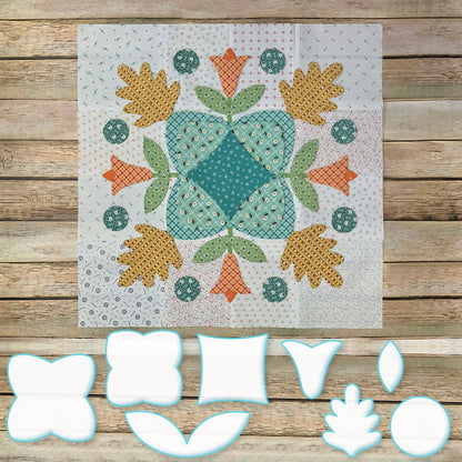 Prairie Meadow Sew Template Set - (With Instructions)