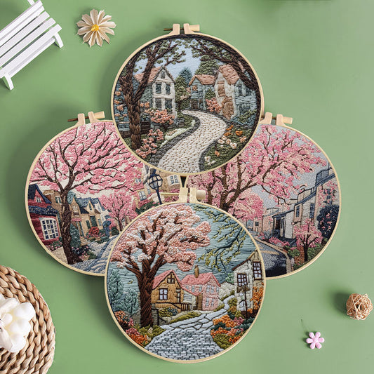 Cherry Blossom Lane Embroidery Kit
