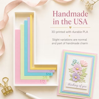 Card Making Alignment Guide Set with Tray