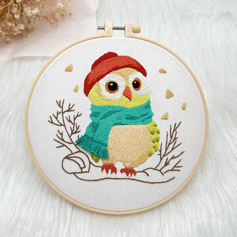 Whimsical Owl - Themed DIY Embroidery Kits