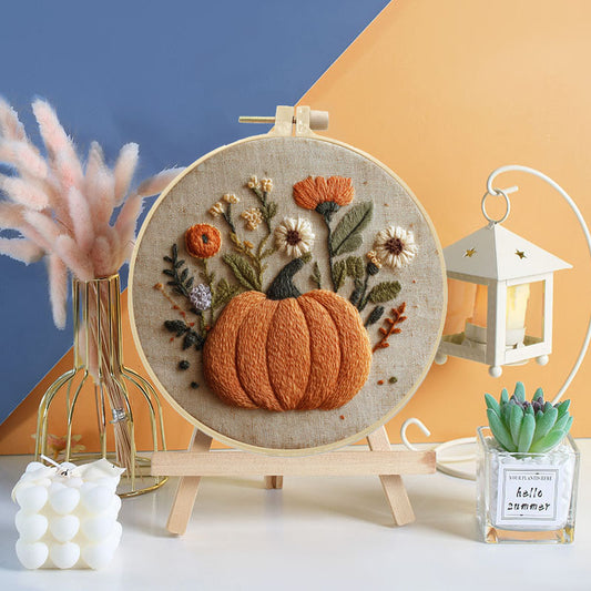 Harvest Pumpkin Embroidery Kit
