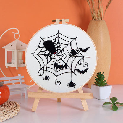 Spooky Halloween Embroidery Kit: Craft Your Spooky Masterpiece
