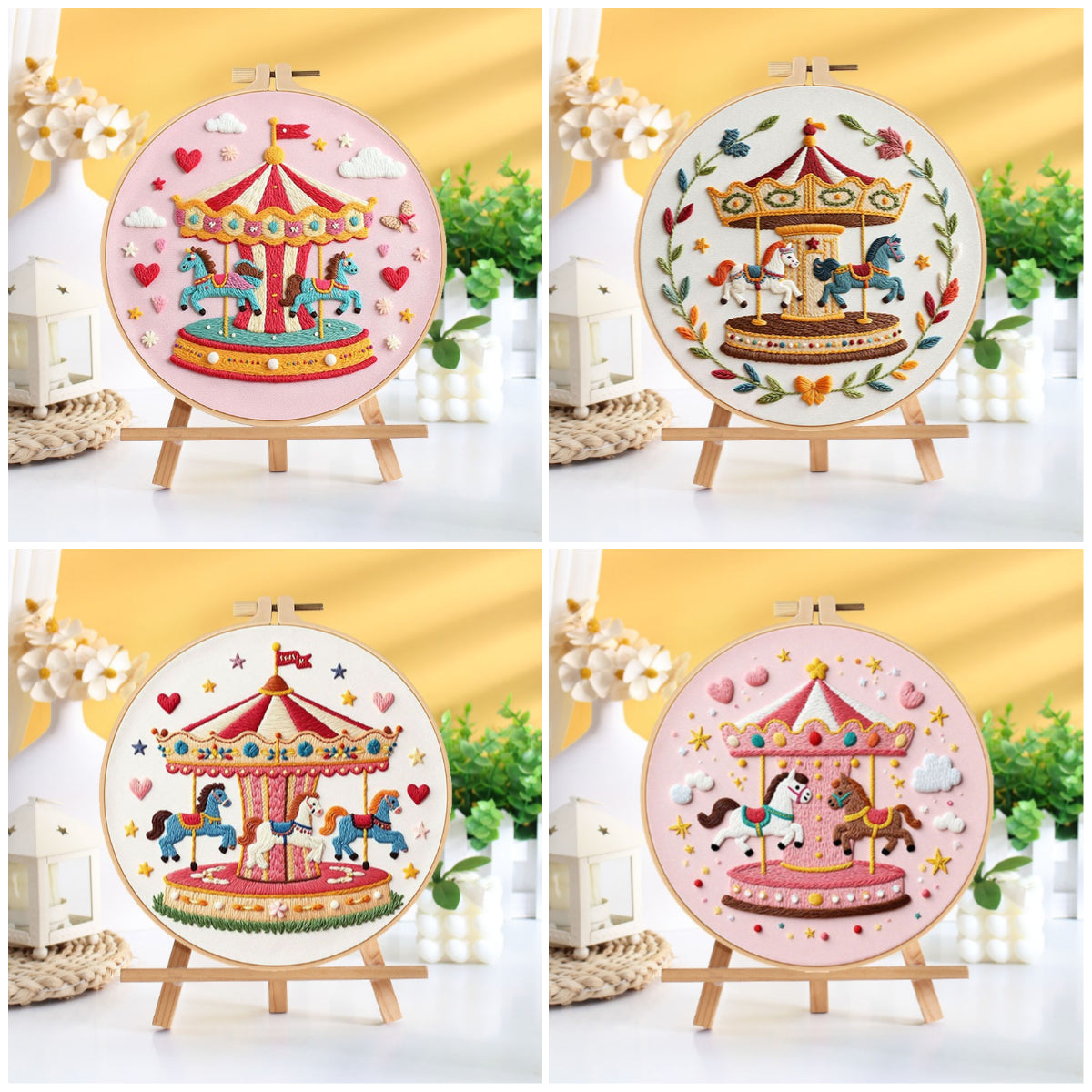 Carousel - Themed DIY Embroidery Kits