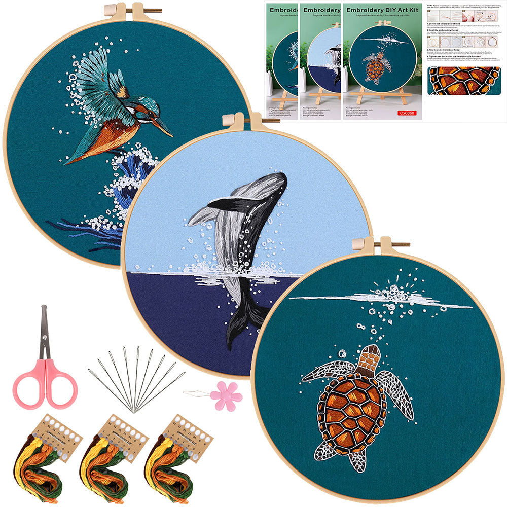 Underwater World - Themed DIY Embroidery Kits