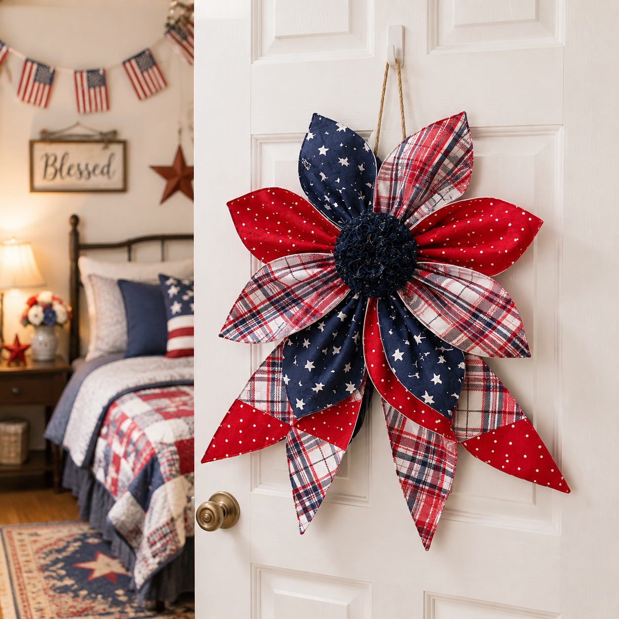 《The Heritage Bloom》Custom Wreath & Bow Sewing Template Set - With Instructions