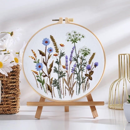 Blooming Wildflowers Embroidery Kit: Stitch the Beauty of Nature