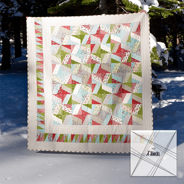 X-Blocks Quilt Template Set - With Instructions