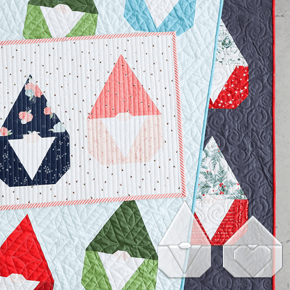 DIY Christmas Gnomes Quilt Template Set - With Instructions