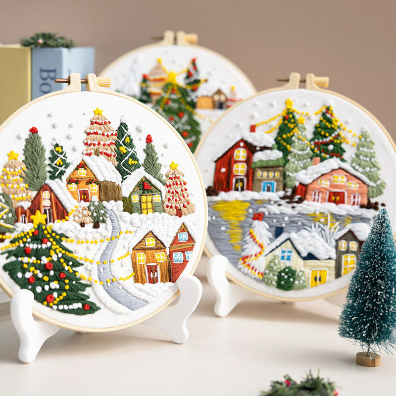 Winterscape -Themed DIY Embroidery Kits