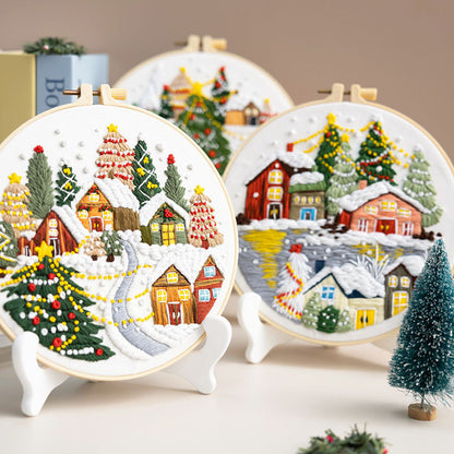 Winterscape -Themed DIY Embroidery Kits