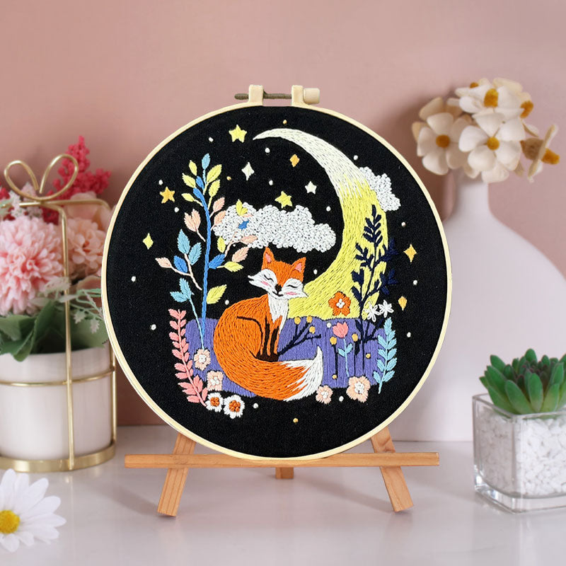 Forest Fox Embroidery Kit