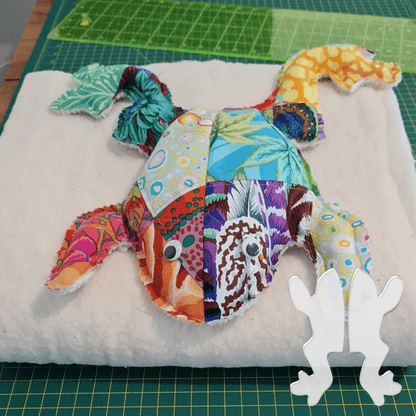 Stuffed Frog Toy Sewing Template Ruler Set - With Instructions