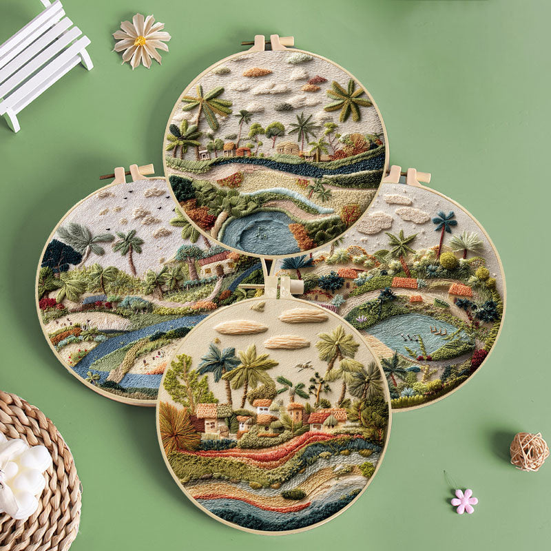 Tropical Vista Embroidery Kit