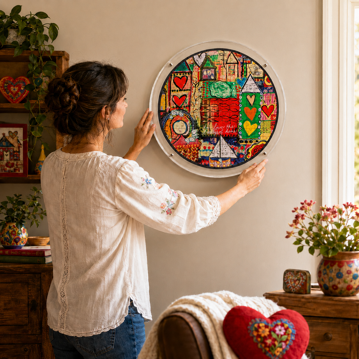 Hangable Acrylic Puzzle | Painted Mosaic