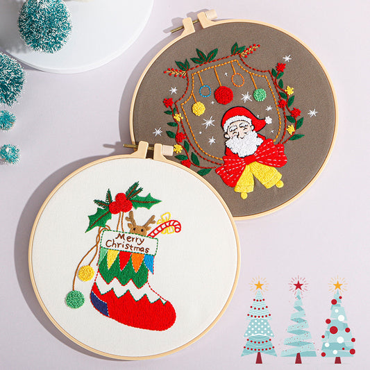 Cheerful Christmas - Themed DIY Embroidery Kits