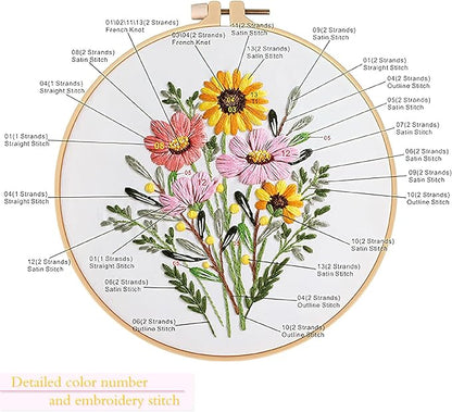 Blossom Fields Embroidery Tote: Embroider Your Unique Style