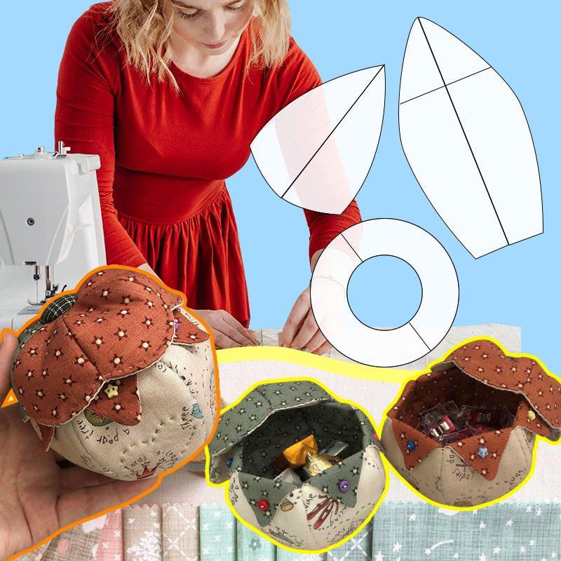 Quilt Jar(Bowl) Pattern Template-Making christmas gifts