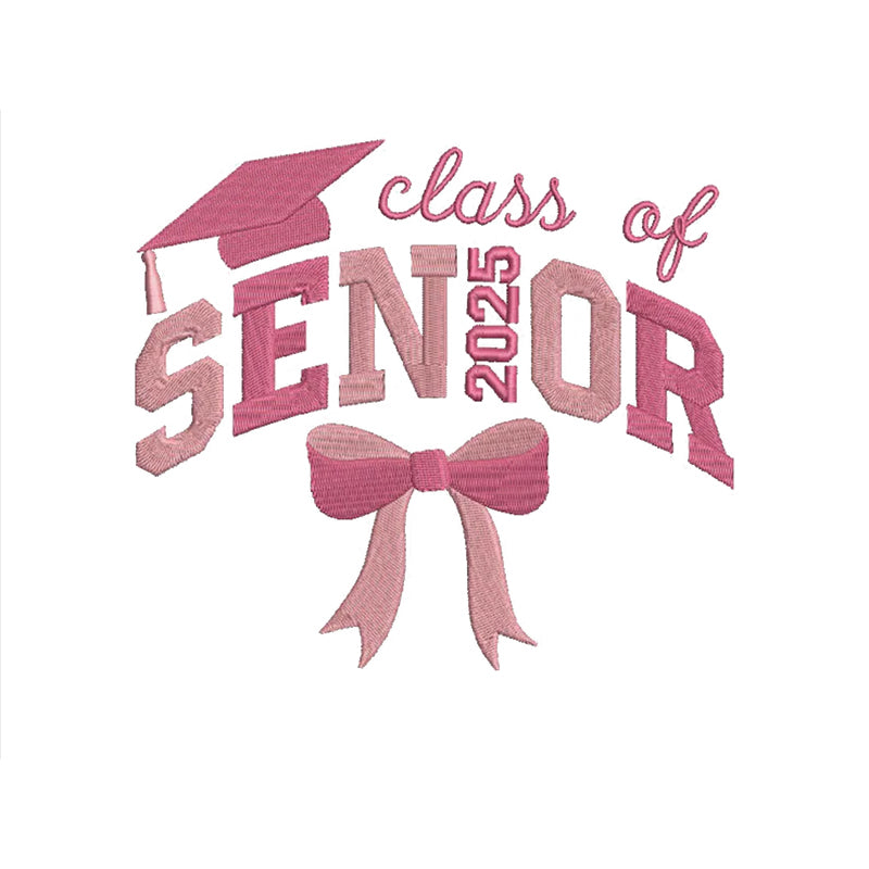 Graduation Stitch Emblem – Class of 2025 A Handmade Tribute to a Milestone Moment