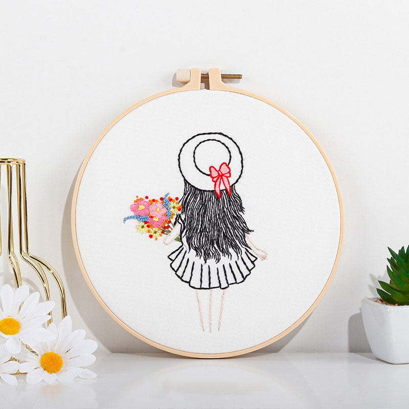 Girl & Bloom - Themed DIY Embroidery Kits