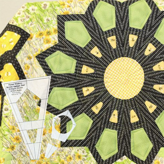 Dresden Patchwork Template - Windows Applique Ruler!