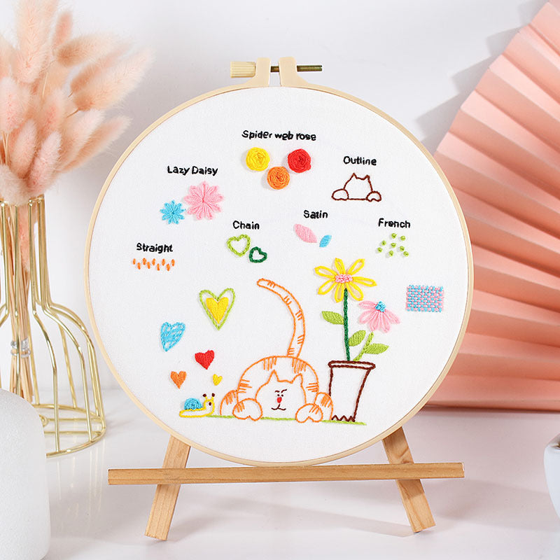 Beginner’s Cute Motif - Themed DIY Embroidery Kits
