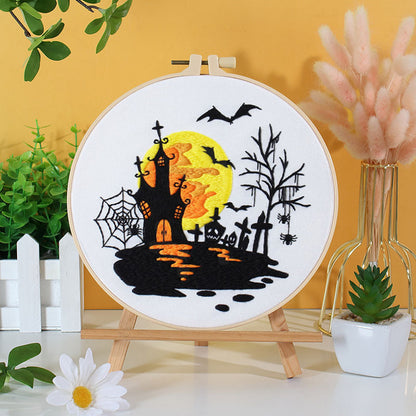 Haunted Halloween Embroidery Kit series for Beginners