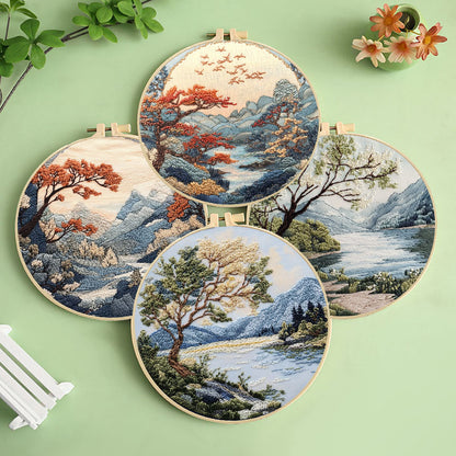 Oriental Landscape Embroidery Kit