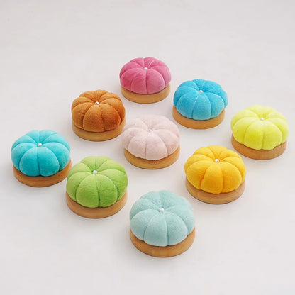 Wooden Pumpkin Pin Cushion