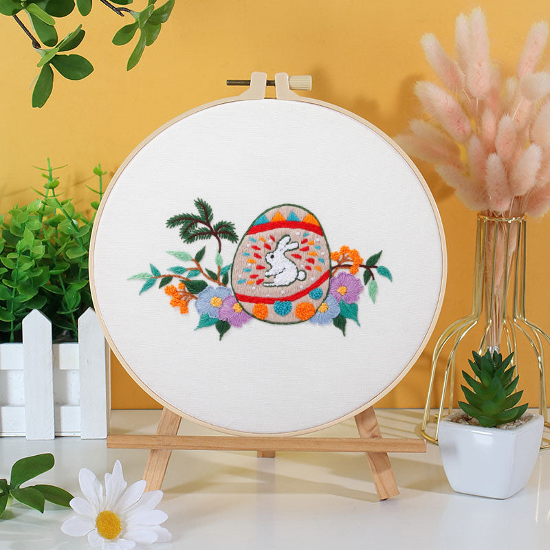 Easter Bunny Embroidery Kit: Craft Your Spring-Inspired Masterpiece
