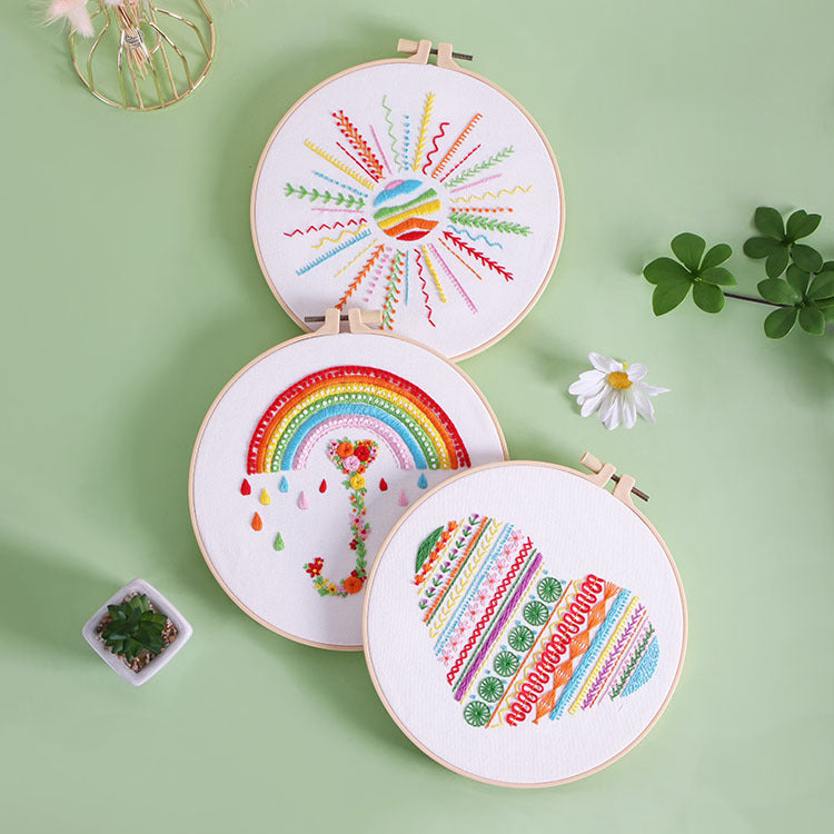 Rainbow Embroidery Kit for Beginner