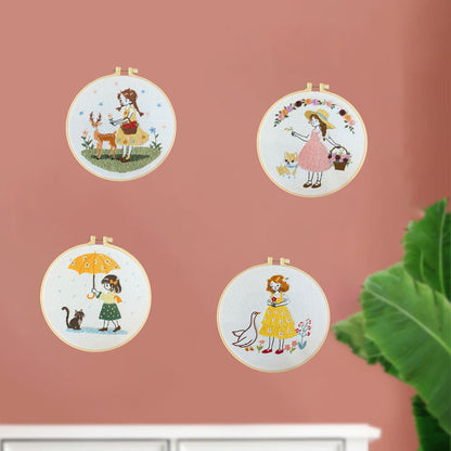 Whimsical Pastoral Embroidery Kit