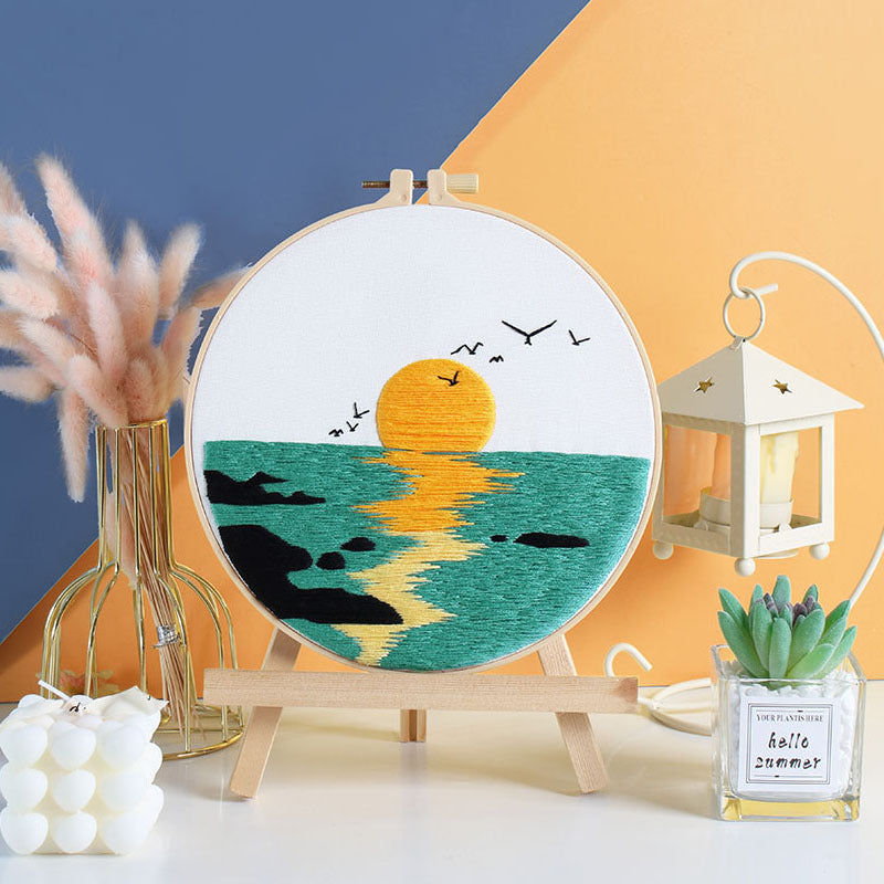 Stitched Landscapes - Themed DIY Embroidery Kits