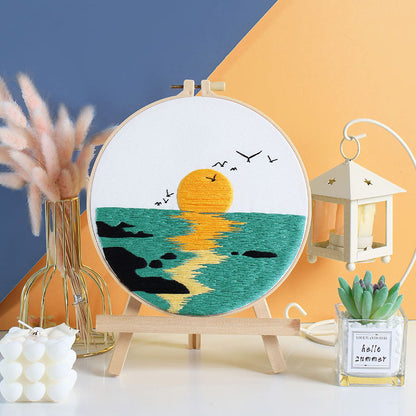 Stitched Landscapes - Themed DIY Embroidery Kits