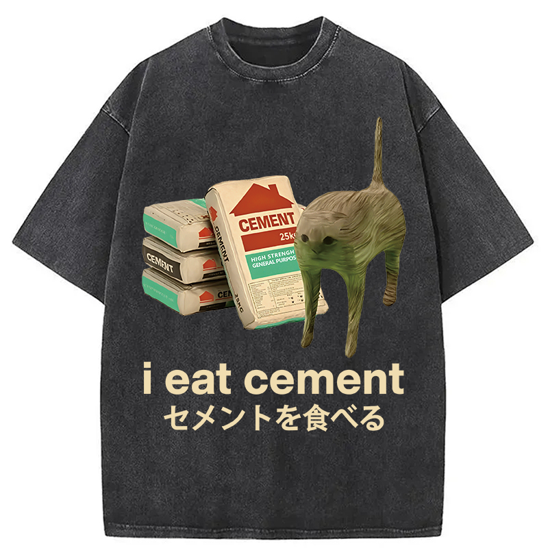 Eat Cement Washed T-Shirt