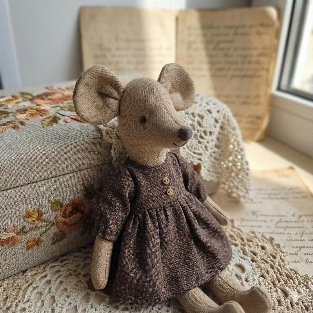 Mouse Family Sewing Template Set + With Instructions