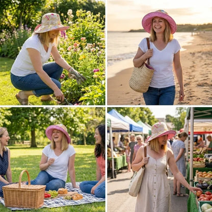 🌞50% OFF Summer Special Offer -  Bow Sunhat Template Cutting Ruler Set-With Instructions