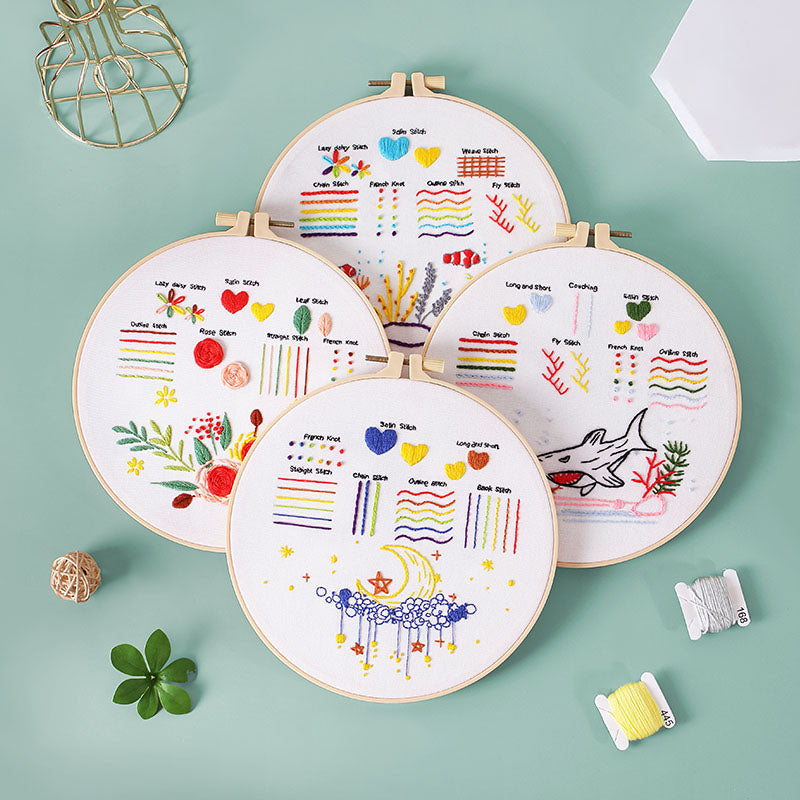 Beginner Stitch Practice Embroidery Kit