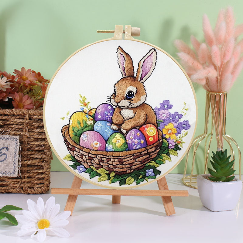Threads of Spring: Easter Bunny Embroidery Kit