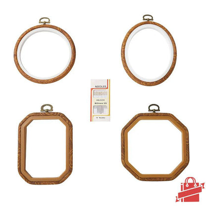 Faux Wood Embroidery Hoop Sets: Perfect for Your Crafting Needs!