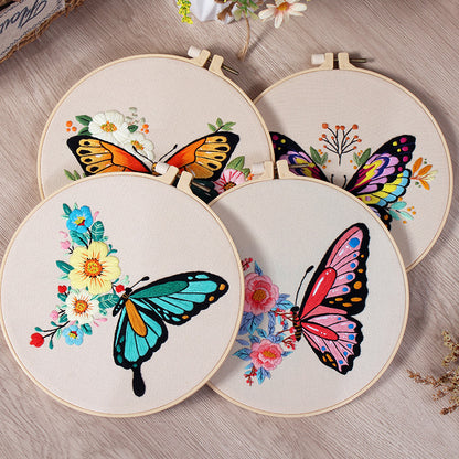 Butterfly  - Embroidery Hoop Kit for Beginners