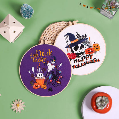 Halloween Delight Embroidery Kit: Create Spooky Masterpieces
