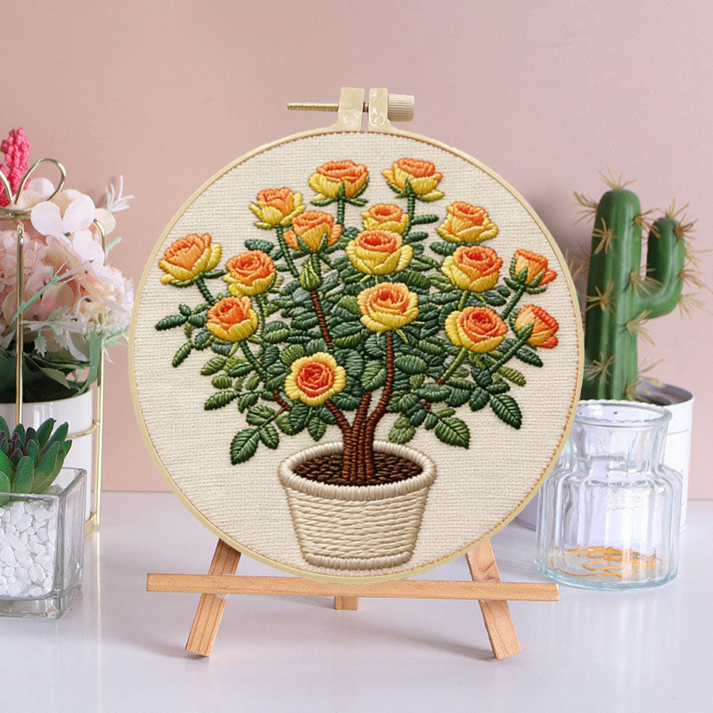 Bloom And Potted Embroidery Kit