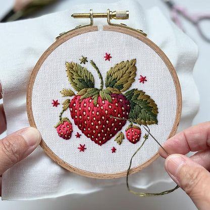 Rubbyoo Embroidery Kit- Cute Strawberry