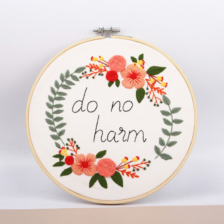 Alphabet Flowers - Themed DIY Embroidery Kits