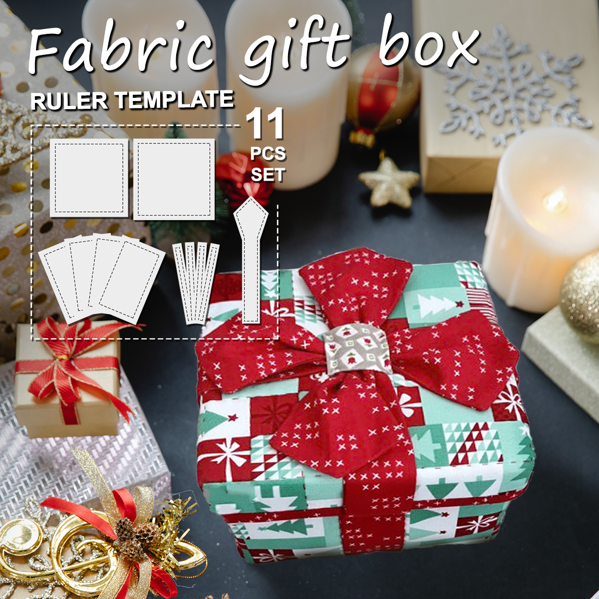 Fabric Gift Boxes Quilting Set —With  Tutorial